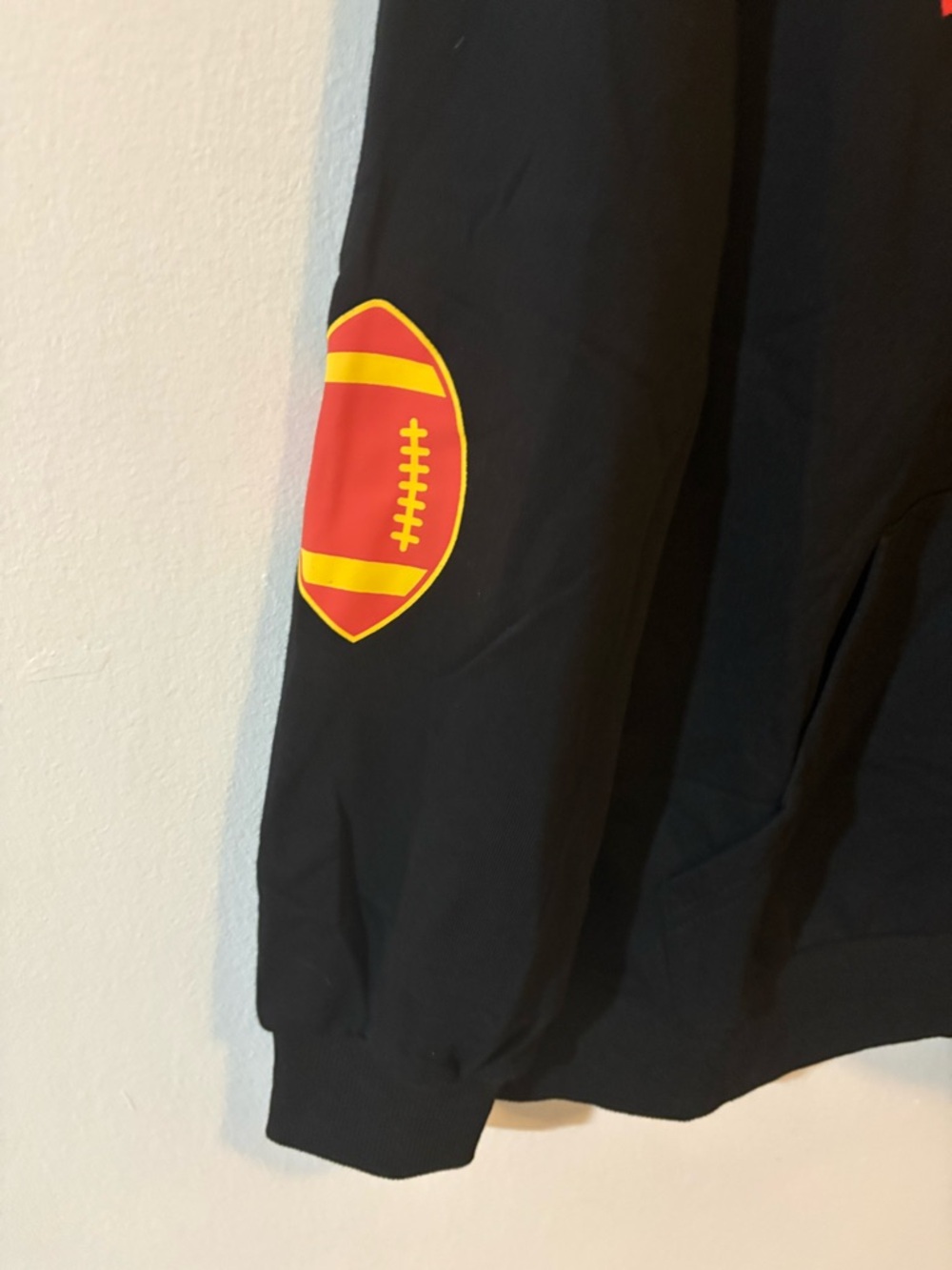 Kansas City Football Crewneck Sweatshirt - Black Unisex - Picture 3 of 4